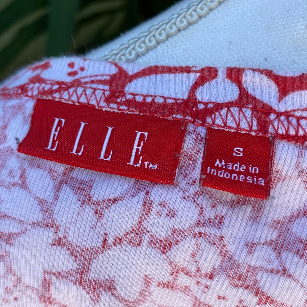 Red and White Ruffle Strap Tank Top - Picture 6 of 6